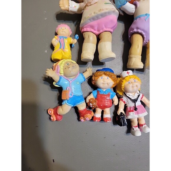Vtg Cabbage Patch Kids Mini Pvc Lot Figures 1980's Rubber Plastic 3" Toys - Picture 7 of 7